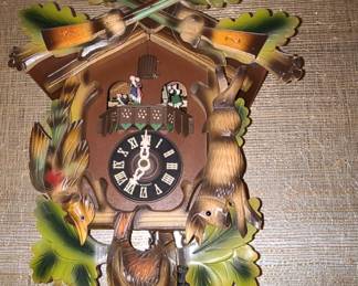 Vintage HAGOS HRASTNIG Hunter Style Deer Cuckoo Clock Germany. Selling for $ 200