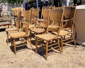 Solid oak $10 ea Saturday 