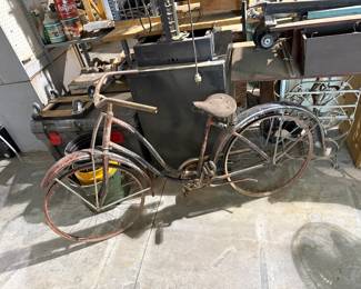 We have a nice selection of antique bicycles. This is a 1930s Schwinn!