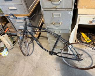 this cool long frame bike