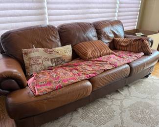 Leather Two Toned Sofa 
