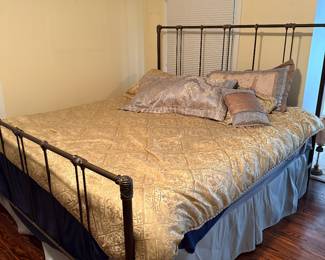 Vintage Metal Headboard & Footboard