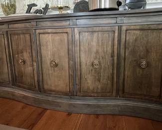 ANTIQUE RESTORED SIDEBOARD BUFFET -67"W X 19"D X 30.25"H-