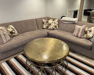 BRASS DRUM COFFEE TABLE