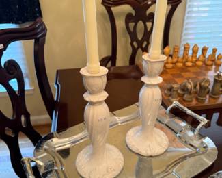 Serving Tray, Candle Holders