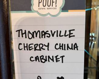 Thomasville Cherry China Cabinet