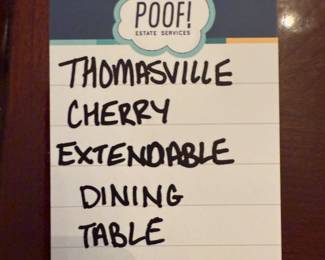 Thomasville Cherry Extendable Dining Table