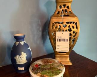 Brass Cutout Urn