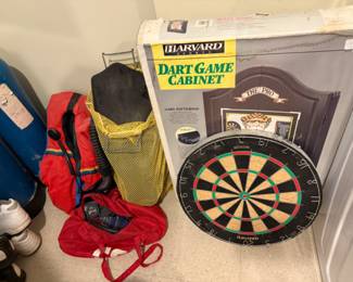 Dart Game and Cabinet
