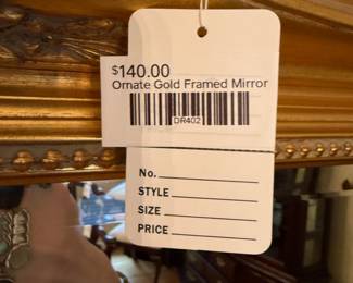 Ornate Gold Framed Mirror