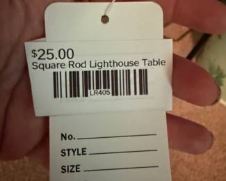 Square Rod Lighthouse Table