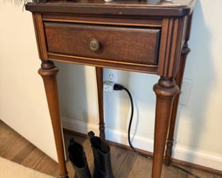 Wooden Side Table, Women's Shoes
