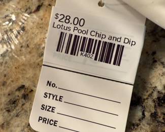Lotus Pool Chip and Dip Bowl