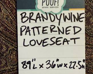 Brandywine Patterned Loveseat