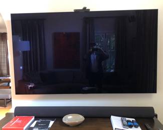Large LG Digital Flat Screen TV with Super Cinema 3D Array XL Sound Bar 