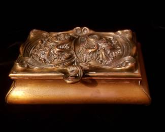 Art Nouveau Bronze Jewel Box