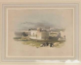 Antique Hand-Tinted Engraving