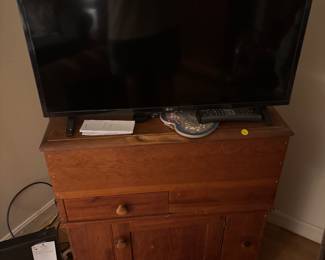 TV and a pine dry sink sold separately or together, your choice.
