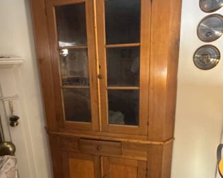Cherry corner hutch.