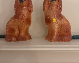 Pair of Staffordshire dogs.