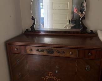 Antique Dresser with Mirror