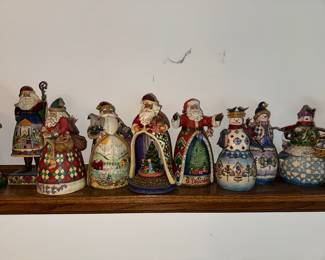 Jim Shore Santa’s, Snowmen & Angels with original boxes