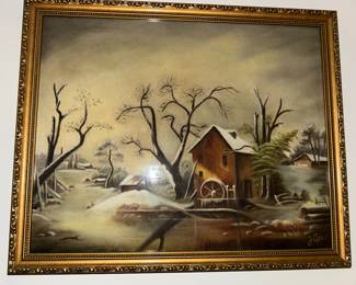 Lovely painting on fabric 