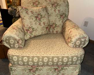 Shabby Chic Club Chair - available (2) with accent pillow 