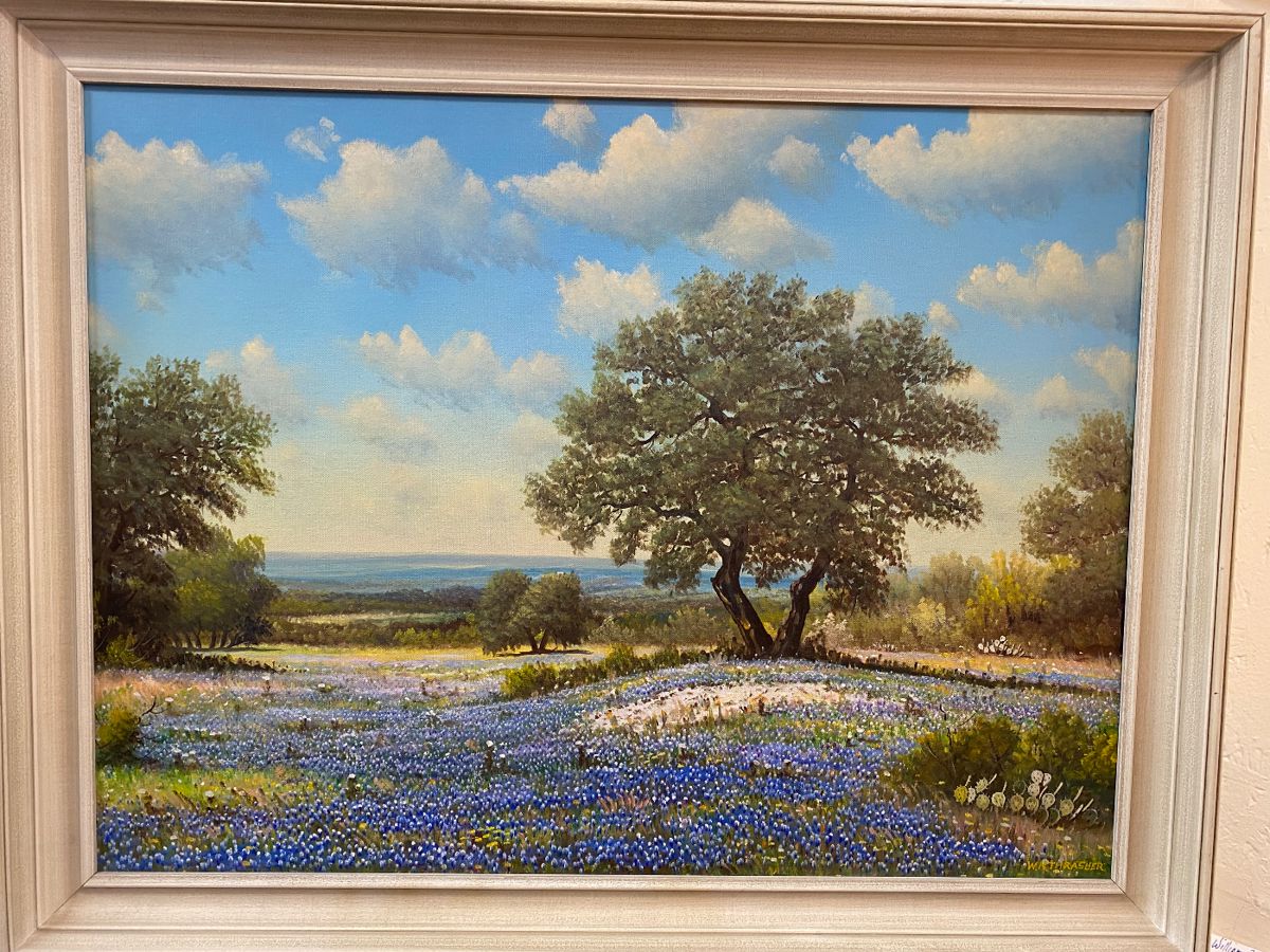 William Robert, Thrasher, 1908 to 1997 oil on canvas Texas Artist 24” x 32”