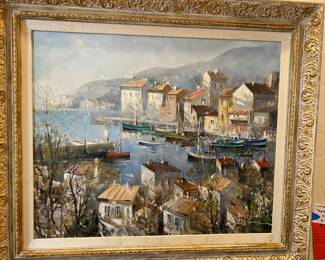 Lucian Delarue 1925 to 2011 French artist oil on canvas