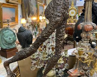 Modern bronze signed