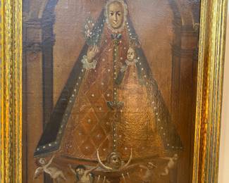 Very large 19th century oil on canvas
