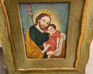 19th century oil on metal