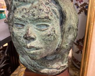 Carl Lewis Pappe 1900 to 1998 bronze signed