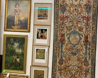 Another fabulous French 18th 19th century Aubusson  tapestry 46” x 120”