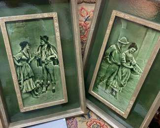 Pair of 19 century porcelain plaques