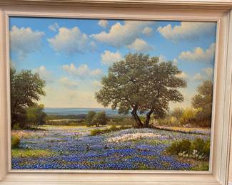 William Robert, Thrasher, 1908 to 1997 oil on canvas Texas Artist 24” x 32”