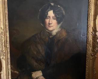 19th century portrait oil on canvas