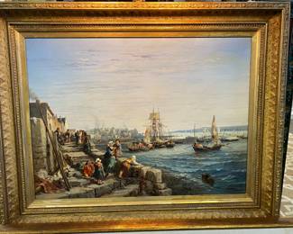 Fabulous 19th century oil on canvas