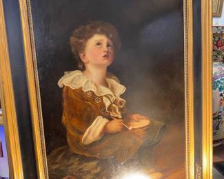 19th century oil on canvas, sir John Everett Millais 1829 to 1896 signed. This fabulous 19 century painting is it Benny, Jack’s !