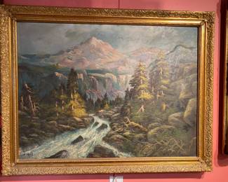 Frank Falk born 1869 -? Oil on canvas.