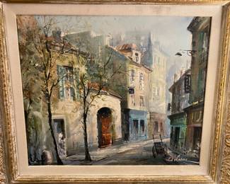 Lucien Delarue 1925 to 2011 French artist oil on canvas