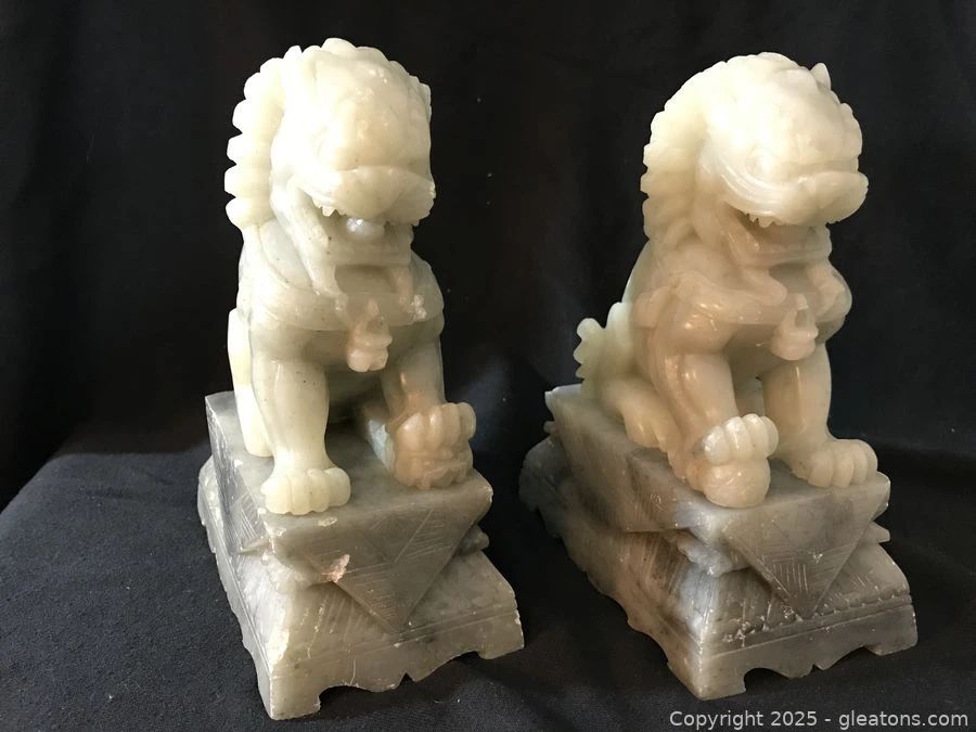Pair of Chinese Lion Foo Dogs