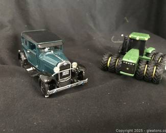 1929 Ford Sedan John Deere Tractor