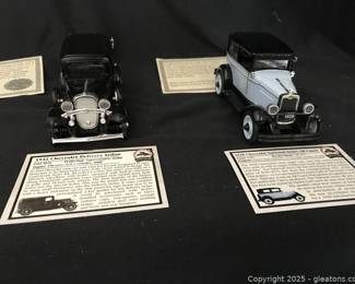 National Motor Museum Mint 1932 Chevy Delivery Sedan and 1928 AB Coach