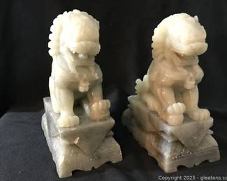 Pair of Chinese Lion Foo Dogs