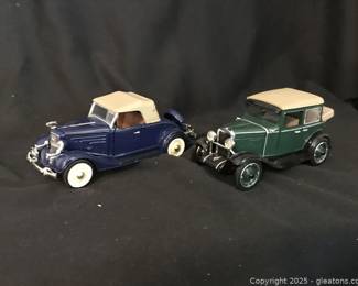 1935 Chevy Roadster and 1929 Chevy Sedan