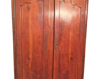 Large Vintage Solid Wood Wardrobe