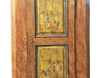 Solid Wood Painted Panel Corner Hutch