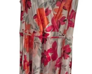 16W Calvin Klein Floral Faux Wrap Dress